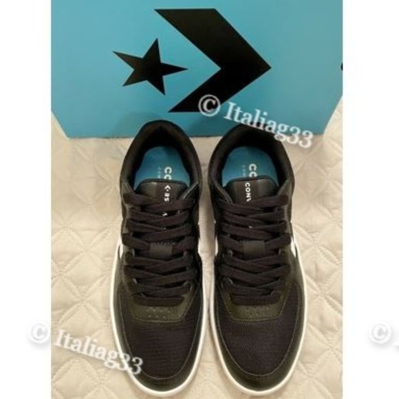 Converse Rival Ox Sneaker UNISEX Size M:4 W:5.5 Low Top Chevron Black White Gum - Picture 5 of 16